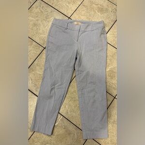 LOFT Light Blue Pinstripe Pants Size 4P